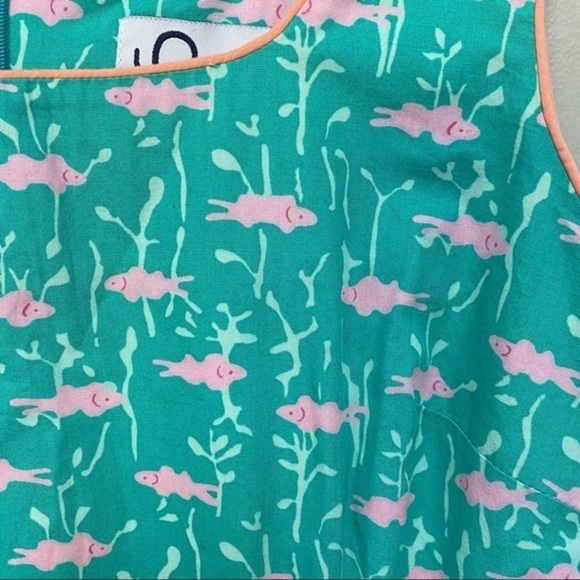 Lilly Pulitzer Go Fish Dress Teal - Picture 8 of 11